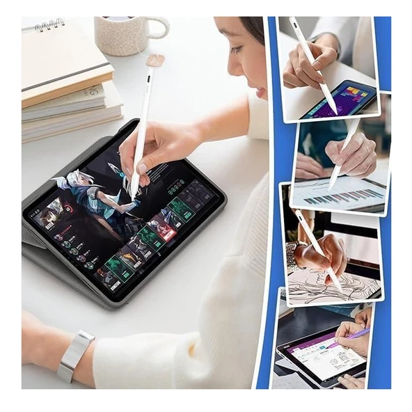 Universal Capacitive Stylus Pen, Manyetik Pasif Dokunmatik Kalem - Resim 3