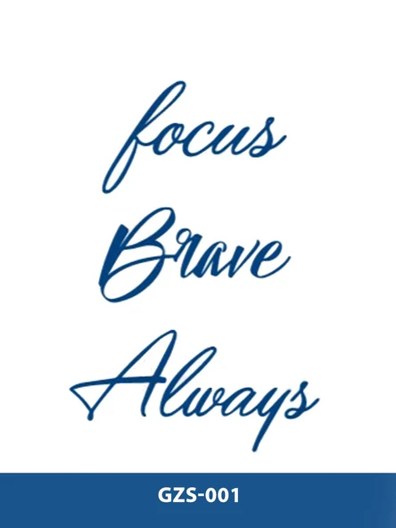 GZS-001 YARI KALICI LOCUS LOVE ALWAYS BELİEVE YAZILI DÖVME-TATTO ürün görseli