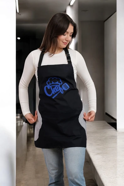 Wipe Sil Kurula Sıvı Geçirmez Su Geçirmez Mutfak Önlüğü - Resim 4