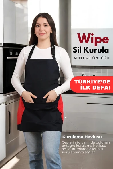 Wipe Sil Kurula Sıvı Geçirmez Su Geçirmez Mutfak Önlüğü - 2