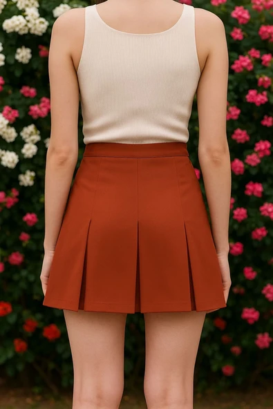 Üç pileli etek kremit w24815 - 2