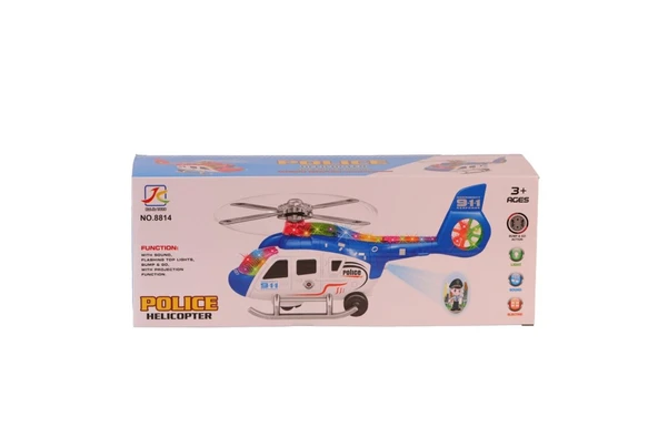 8814 SESLİ IŞIKLI ÇARP DÖN HELİKOPTER 48 ürün görseli 1