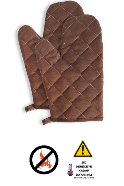 Yanmaz Ve Isıya Dayanıklı Fırın Eldiveni (2 ELDİVEN) - 7