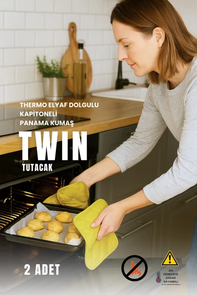 Twin İkili Paket Isıya Dayanıklı Fırın Tutacağı (2 ADET) - 5