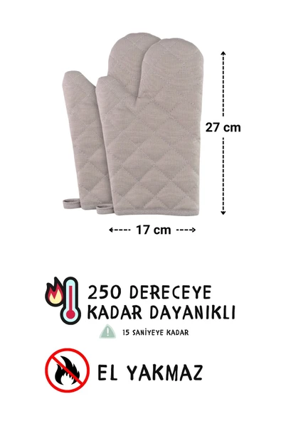 Simple 3lü Set Ayar Askılı Cepli Mutfak Önlüğü Seti (2 ELDİVEN) Şef Garson Kafe Aşçı Barista - 6