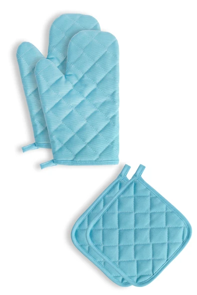 Yanmaz Ve Isıya Dayanıklı Fırın Eldiveni Ve Tutacak (2 ELDİVEN, 2 TUTACAK) - 2
