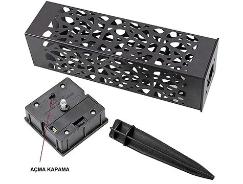 Dekoratif Solar Güneş Enerjili Bahçe Aydınlatması Yürüyüş Yolu Seti ( 8 Adet ) - Resim 3