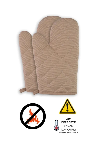 Yanmaz Ve Isıya Dayanıklı Fırın Eldiveni (2 ELDİVEN) - 9