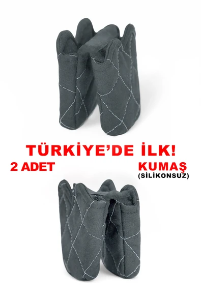 Crab Isıya Dayanıklı Kumaş Fırın Tutacağı Tutacak Modelleri Silikon Değil (2 ADET TUTACAK) - 10