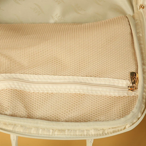 Maia Anne Bebek Bakım Sırt Çantası 7310 Krem - Resim 10