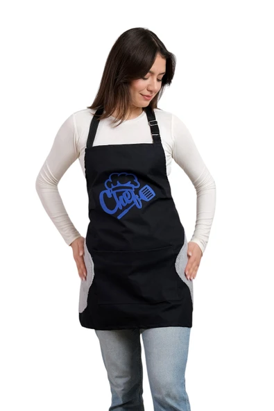 Wipe Sil Kurula Sıvı Geçirmez Su Geçirmez Mutfak Önlüğü - Resim 3