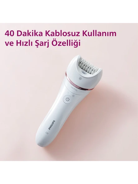 Philips Bre700/05 Epilatör (Yüz+Koltuk Altı+Bikini Bölgesi+Bacak)Islak-Kuru,Işıklı,Kablosuz - 4