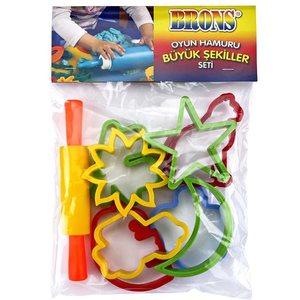 Brons Oyun Hamuru Büyük Şekiller Kalıp Seti BR-474 ürün görseli