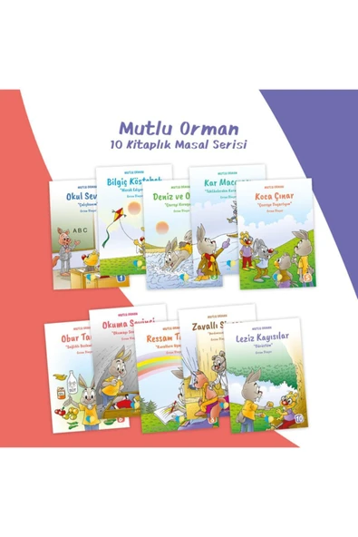 Mutlu Orman Masal Serisi 10 Kitap 1. Sınıf ürün görseli