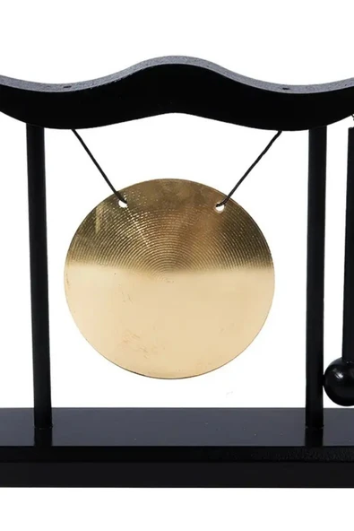 Metal Gong Feng Shui Pirinç Yin Yang Masa Üstü İsim Yazı Yazılabilir ürün görseli