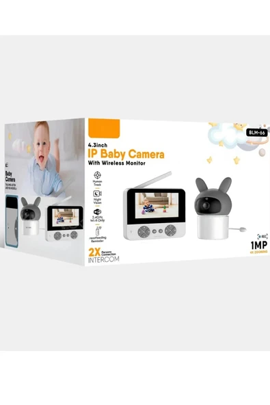 Bebek Kamerası Kumandalı Monitörlü Karşılıklı Konuşma Özellikli , Hatırlatıcılı Ip Bebek Kamerası - Resim 5