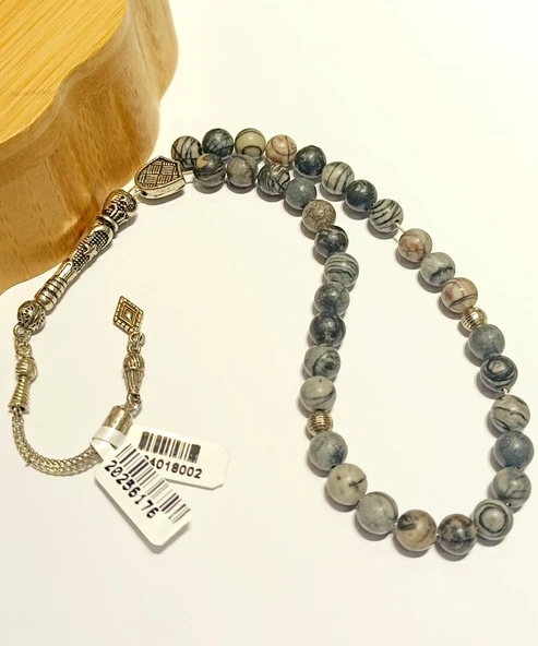 Monalisa Home Renkli Gösterişli Parlak Lüks Picasso Jasper Tesbih ürün görseli 1