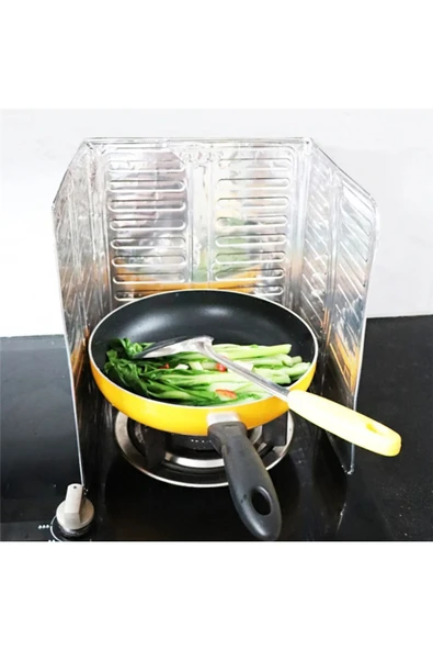 1 Adet Ocak Yağ Koruyucu Alüminyum Folyo Yanma Ve Leke Önleyici Katlanır Yıkanabilir Folyo 32*5*84 - 8