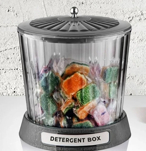 Lucca Medium Organizer Akrilik Lüx Patates Soğan & Deterjan Saklama Kabı Kapaklı 20x23 Cm - 4