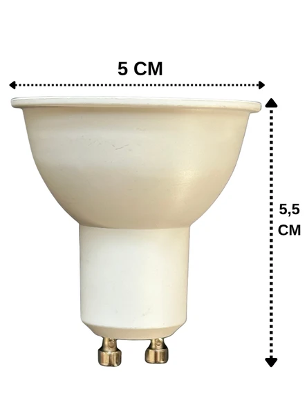(4 Adet) Cata 8W (50W) 3000K (Sarı Işık) GU10 Duylu Led Spot Ampul - Resim 3