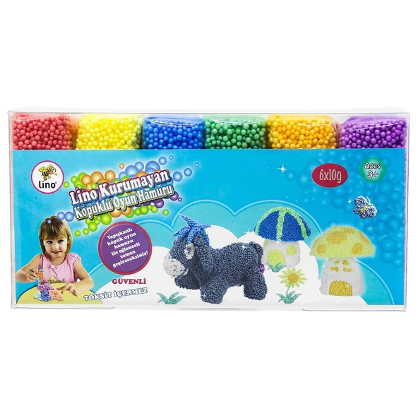 Lino Kurumayan Köpüklü Oyun Hamuru 6’lı 152017 ürün görseli