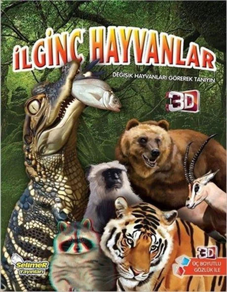 İlginç Hayvanlar (3 Boyutlu Gözlük İle) ürün görseli