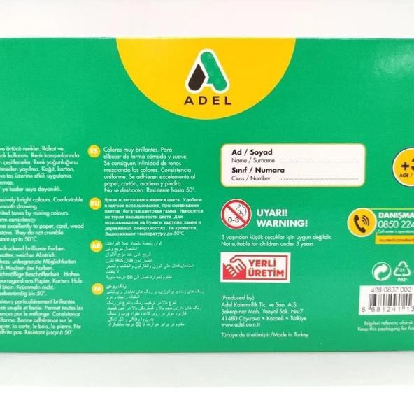 Pastel Boya 12 Renk - Resim 2