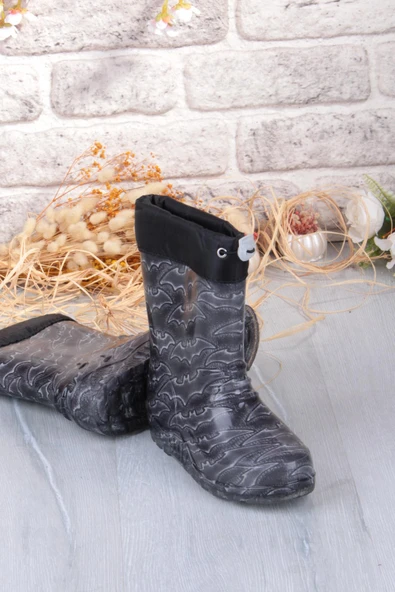 Fort 7061 Yarasa Figürlü İçi Peluşlu Su Geçirmez Erkek Çocuk Kar Yağmur Çizmesi - Resim 6