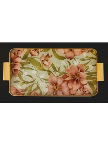 Arow Metal Cam Desenli Tepsi  TR-1209 ürün görseli 1