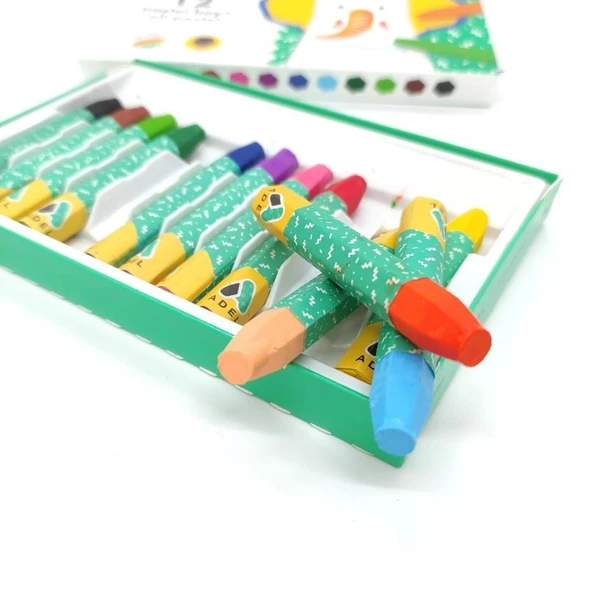 Pastel Boya 12 Renk - Resim 5