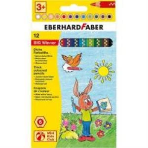 Eberhard Faber Big Winner Jumbo Kuru Boya Kalemi 12li 518712 ürün görseli