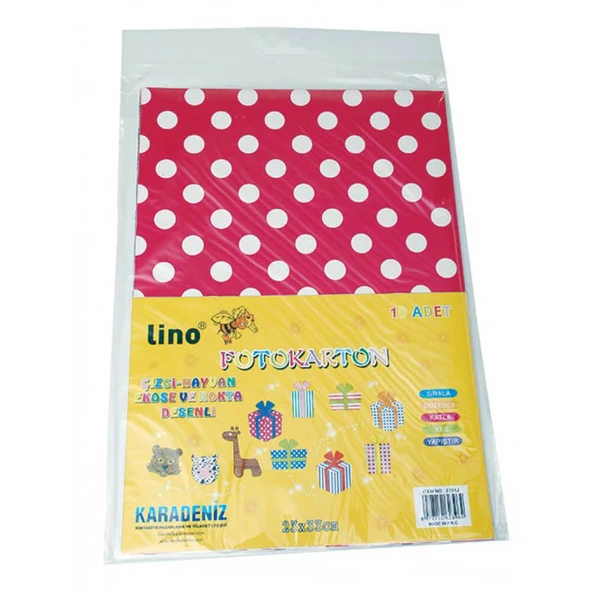 Lino Desenli Fotokarton 10’lu 6 Desen 2701J - Resim 2