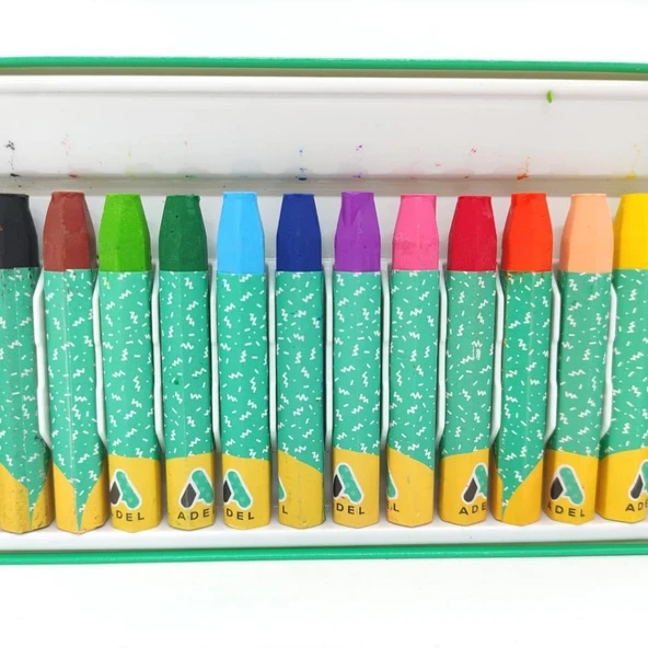 Pastel Boya 12 Renk - Resim 3