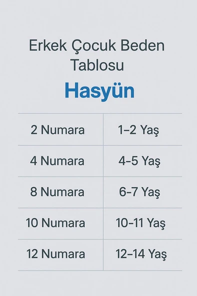 Hasyün Erkek Çocuk İnce Termal Yün Atlet 520E - 1 Adet  Ekru 6(6-7 Yaş) - Resim 4