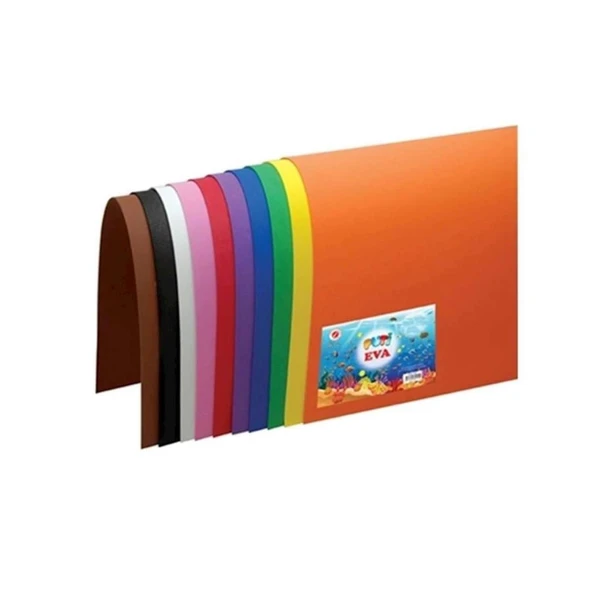 PUTİ YAPIŞKANLI EVA A4 10 LU PK KARIŞIK RENK 1123 - Resim 2