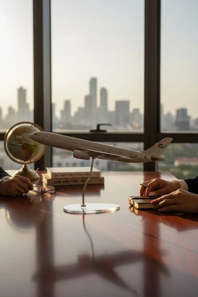 FREFLY Airbus A330-300 Model Uçak,GRİ Renkli Uçak Maketi - Resim 2