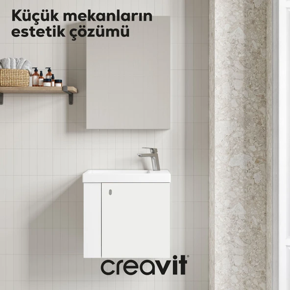 Forest Lavabo Dolabı 50 cm Beyaz - Resim 3