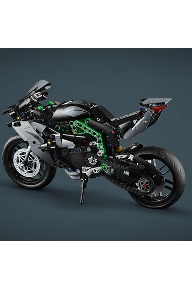 ® Technic Kawasaki Ninja H2R Motosiklet 42170 - 10+ Oyuncak Model Yapım Seti (643Parça) - 7