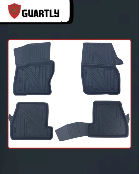 Guartly Ford Focus 2011-2014 Arası Araca Özel Premium 4d Havuzlu Paspas Takımı - 2