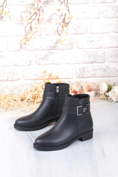 Pierre Cardin 54910 Rahat Sıcak Astar Toka Detaylı Kısa Kadın Bot - Resim 8