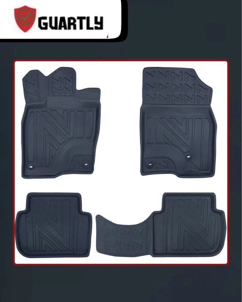 Guartly Honda Civic 2021 VE Sonrası Araca Özel Premium 4d Havuzlu Paspas Takımı - 2