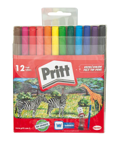 Pritt Keçeli Boya Kalemi 12 Renk 1687976 ürün görseli