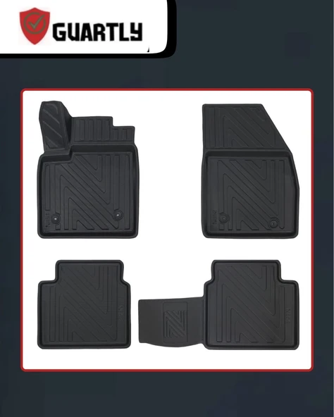 Guartly Ford Focus 2018 ve Sonrası Araca Özel Premium 4D Havuzlu Paspas Takımı - 2