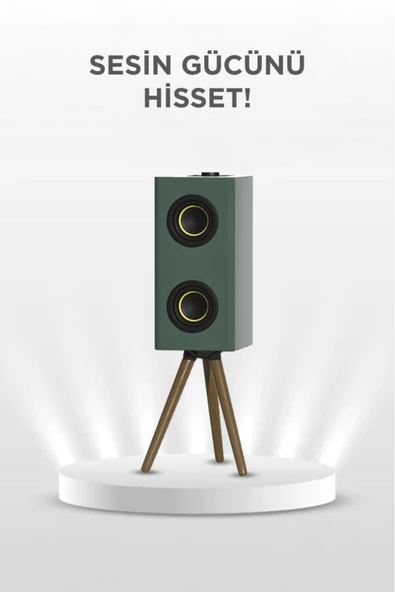 Kablosuz Hoparlör 24W Çift Sürücü, 3000mAh Batarya, Taşınabilir Ayaklı Speaker - 2