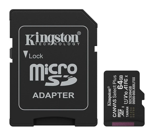 Kingston 64GB Micro SD Gen3 150MB/s SDCS3/64GB - Resim 2