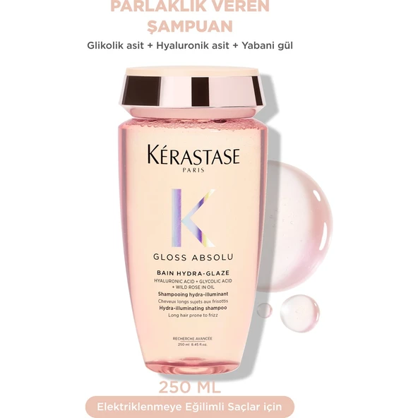Gloss Absolu Elektriklenmeye Eğilimli Saçlar Için Parlaklık Veren Şampuan 250 ml - Resim 12