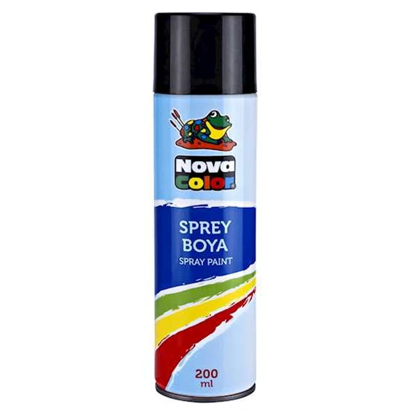 Nova Color Sprey Boya 200 ML Siyah NC-805 ürün görseli