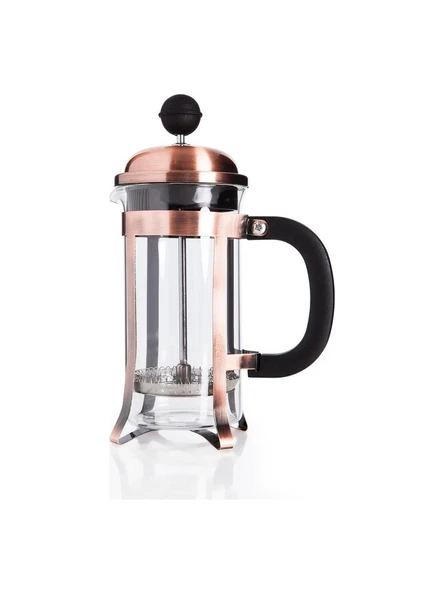 Metal French Press Bakır Renk 350 ML Bitki Çay Demleme Kupası 350 ML 9129 - 2