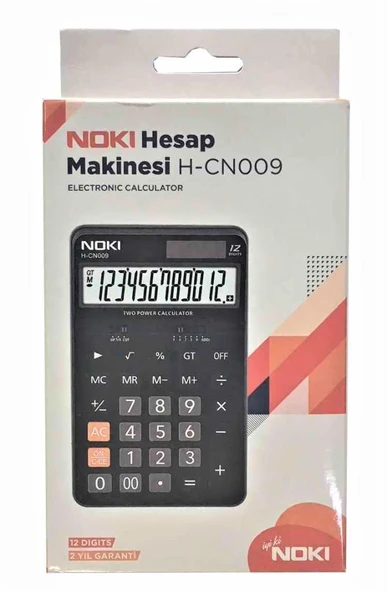 Noki H-CN009 Hesap Makinesi 12 Hane - Resim 2