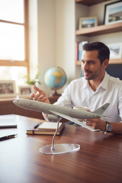 FREFLY Airbus A330-300 Model Uçak,GRİ Renkli Uçak Maketi ürün görseli 1